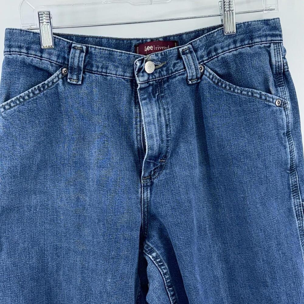 Vintage Lee Riveted Carpenter Jeans Womens 28” Waist … Gem — free download